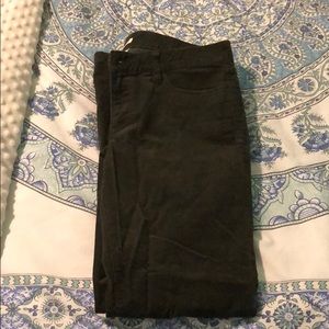 Jcrew deep green corduroy pants